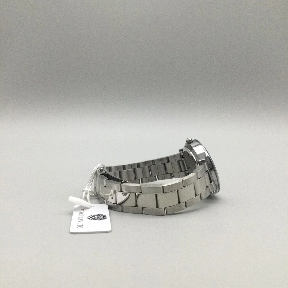 Vince Camuto Womens Watch 32mm White MOP Dial Silver Tone Stainless 7.25